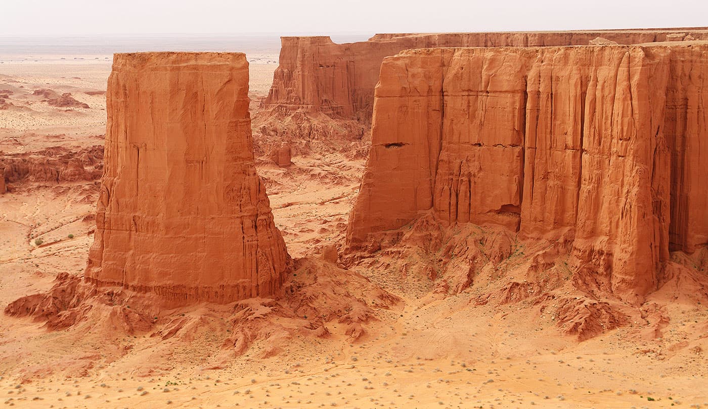 Reliefs arides dans la région d'El Bayadh